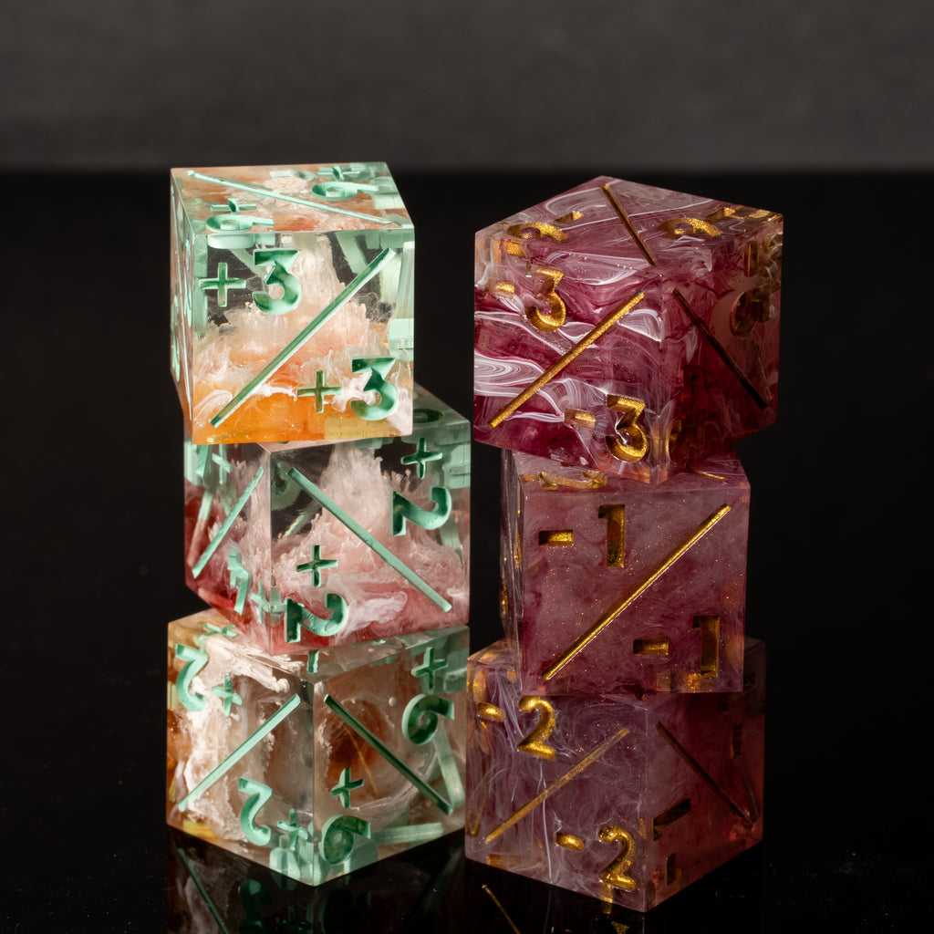 Peachy Consequences D6 Counter Set