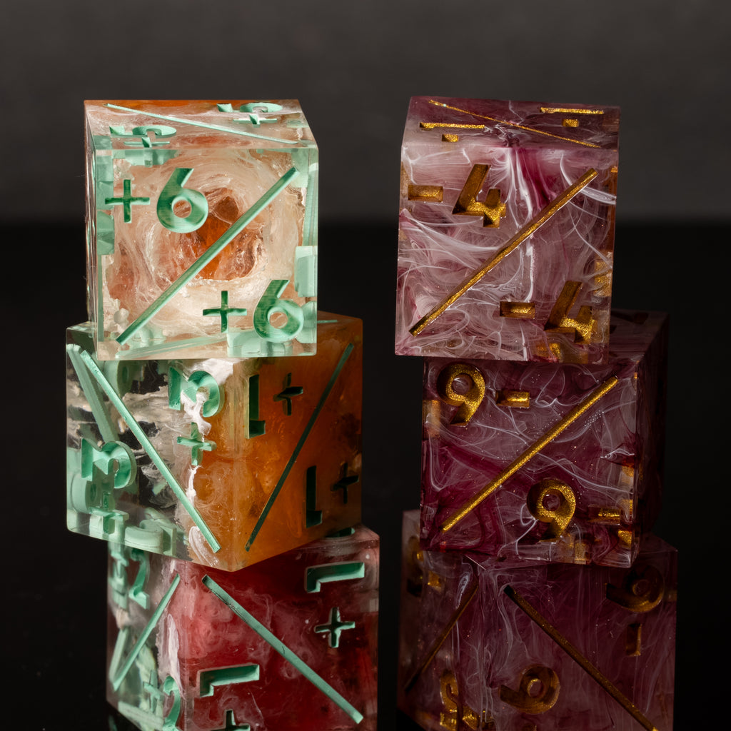 Peachy Consequences D6 Counter Set